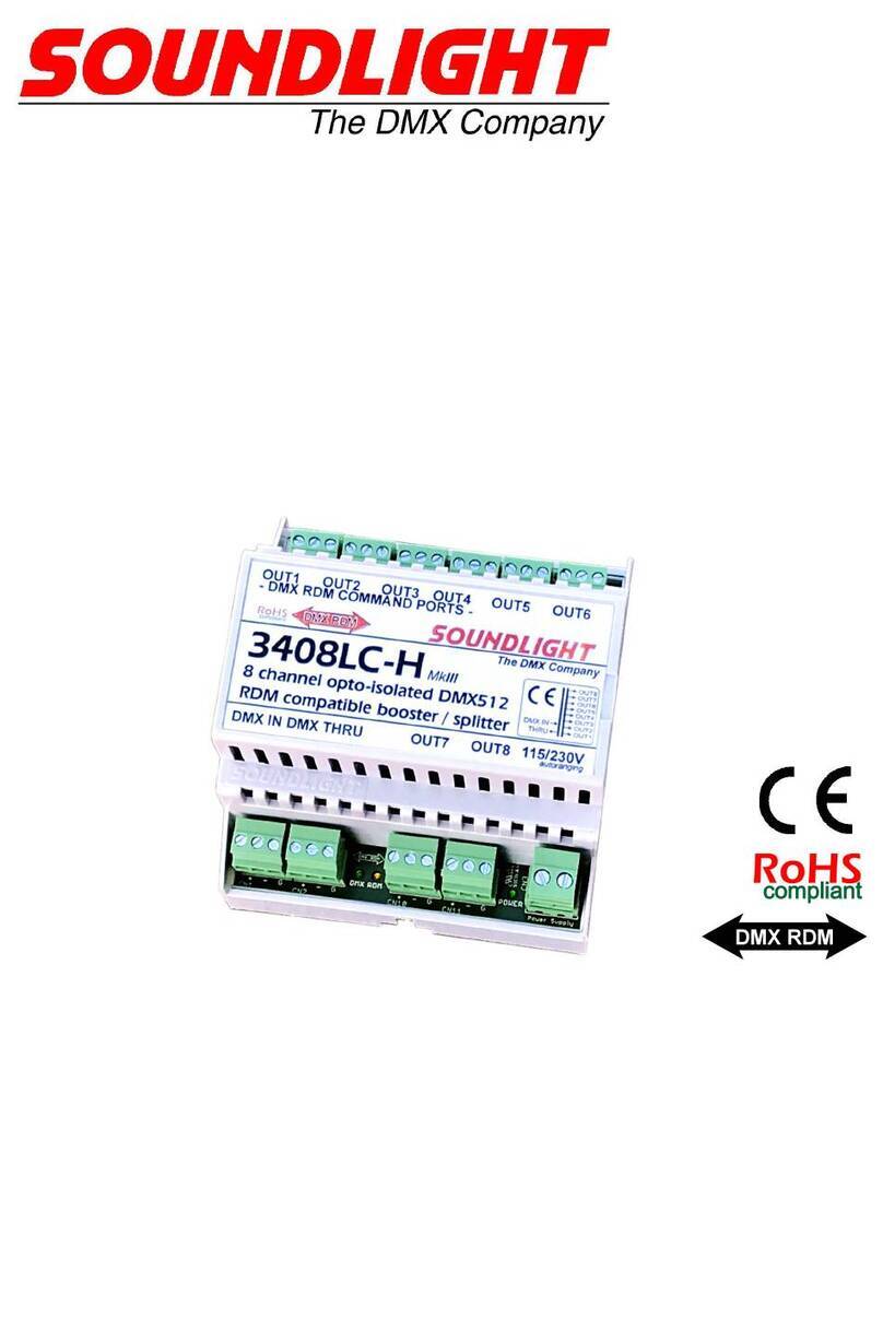 DMX SOUNDLIGHT 3408LC-H RDM Mk3 operating manual