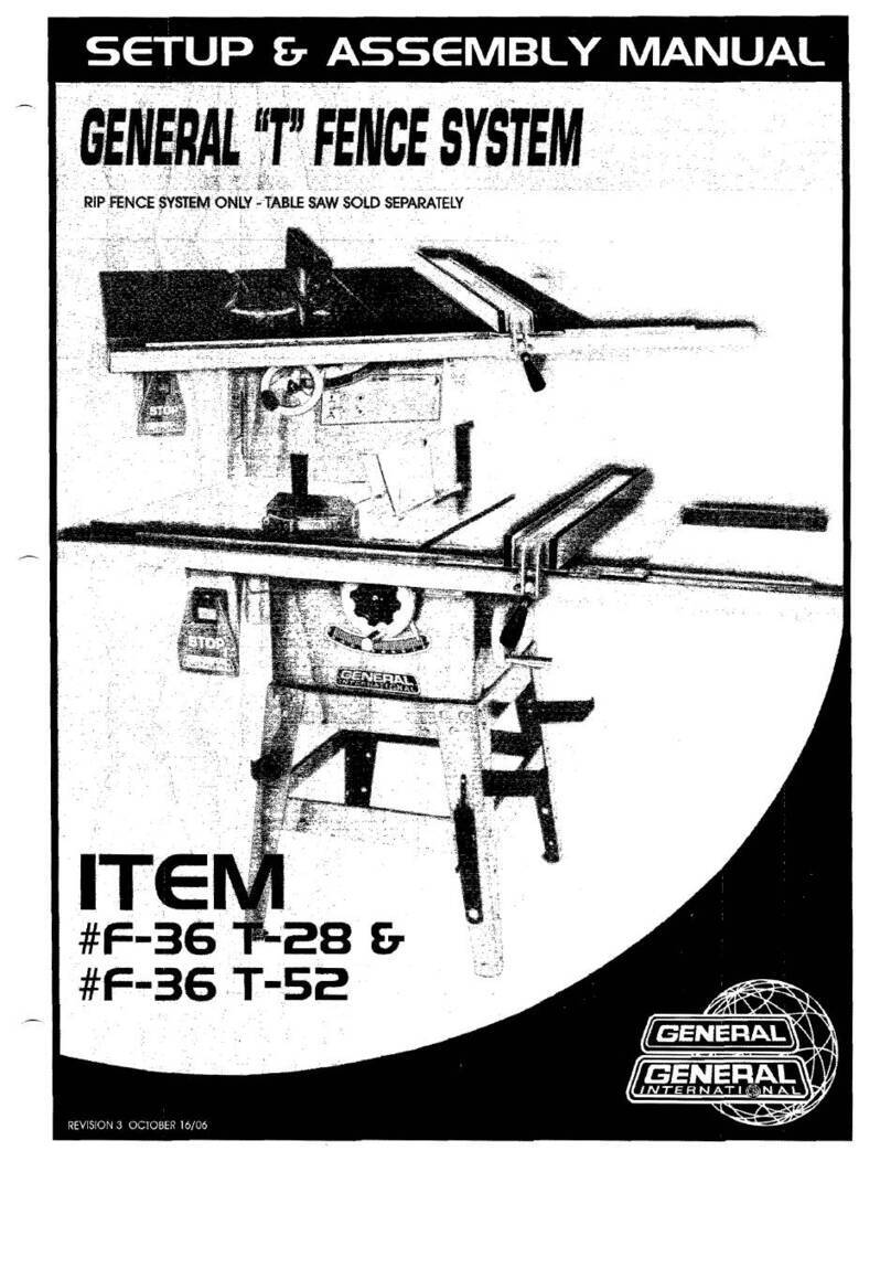 General F-36 T-28 Setup & Assembly Manual