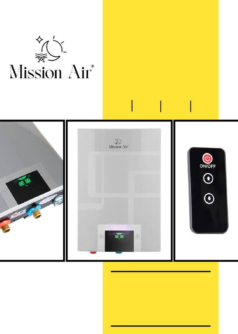 Mission Air HYDRO BATH 12kW Operation and installation instructions