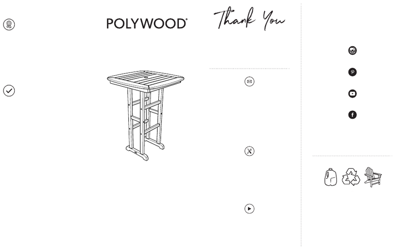 Polywood NCBT31 Assembly instructions