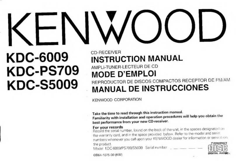 Kenwood KDC-6009 instruction manual