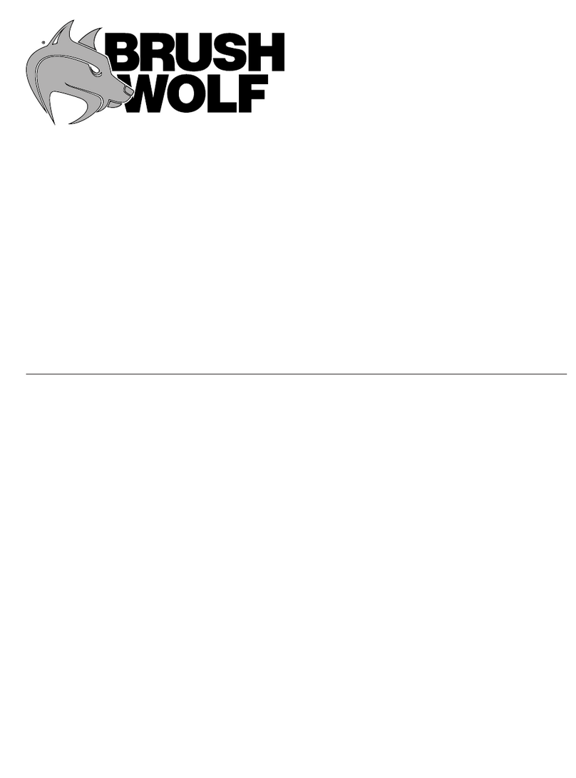 Brush Wolf X Series Operator's manual