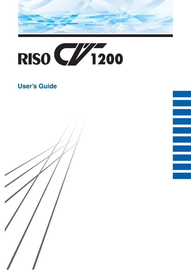 Riso CV1200W User manual Riso CV1200W User manual