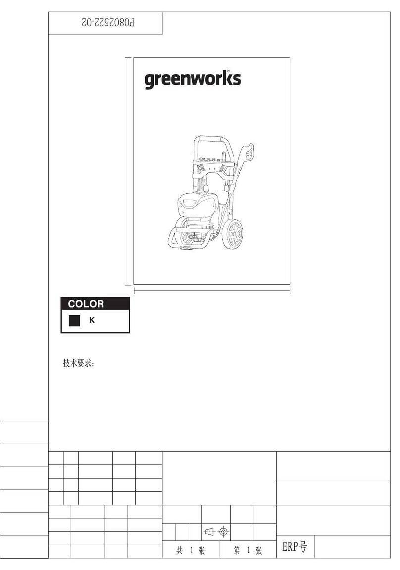 GreenWorks GPW2200-1 Operator's manual