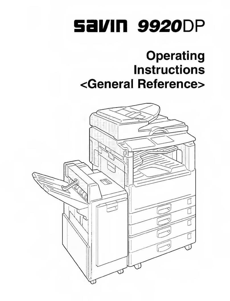 Savin 9920DP User manual