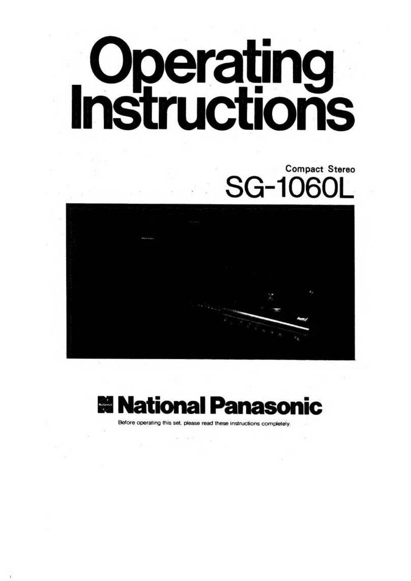 Panasonic SG-1060L operating instructions