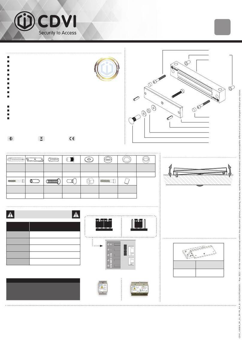 CDVI I180SR User manual