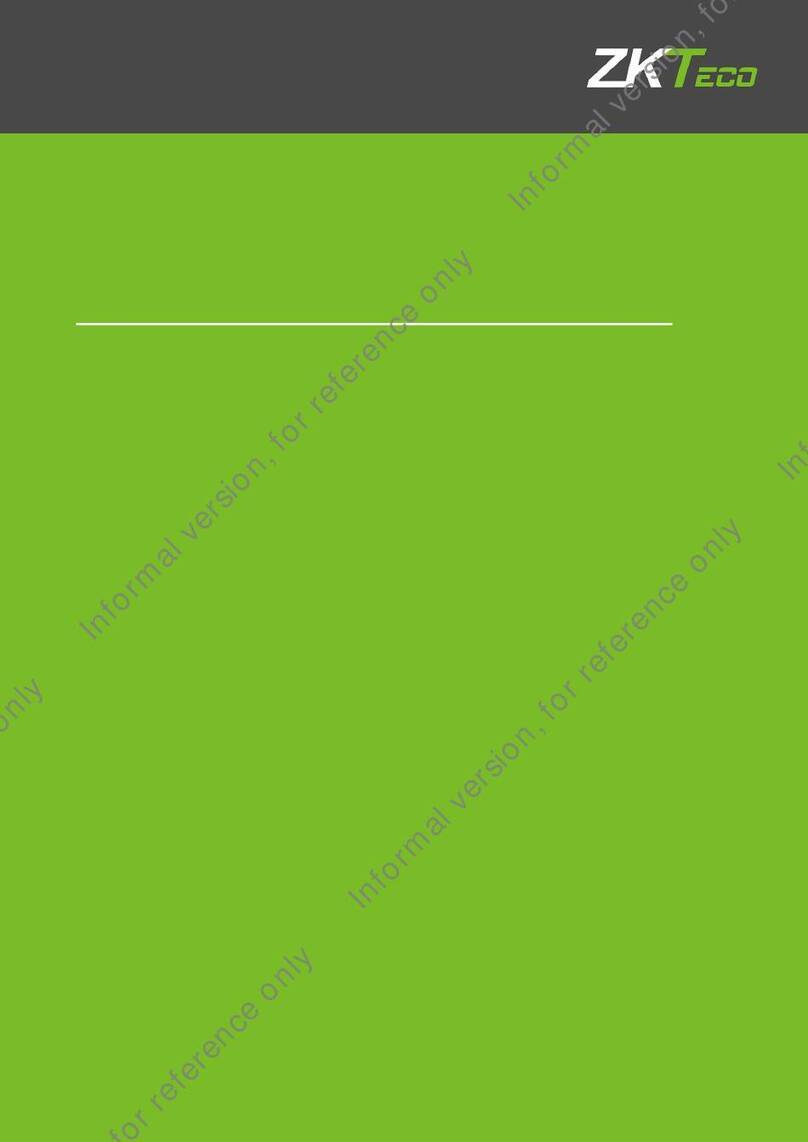 ZKTeco TSP-4 Series User manual