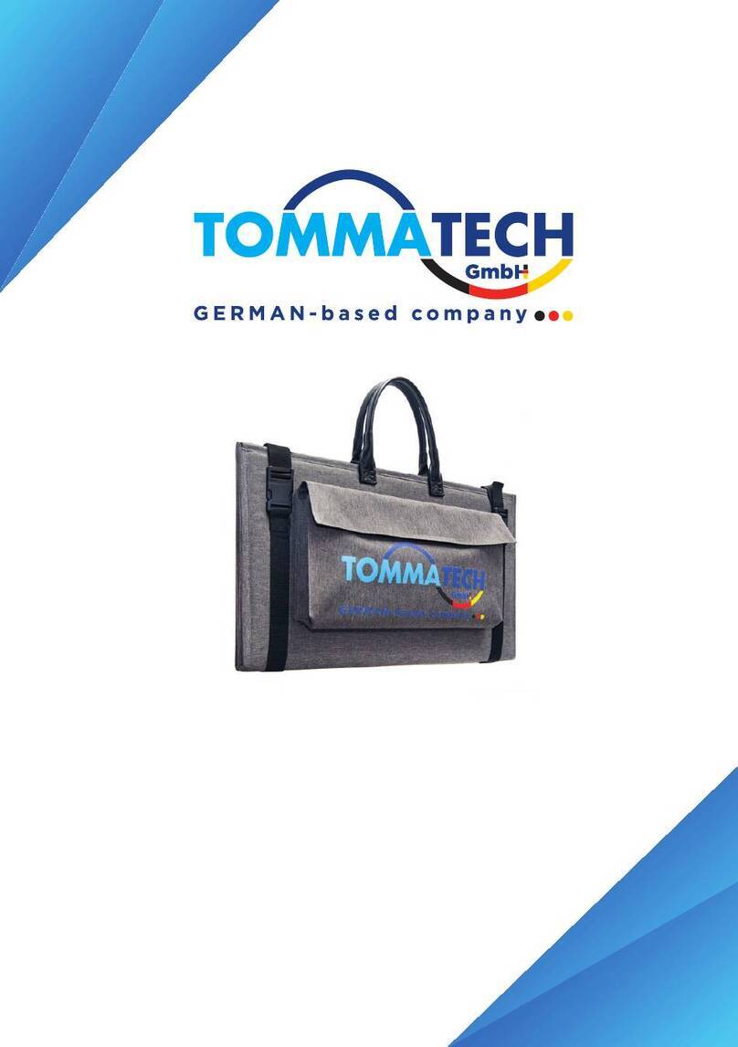 TOMMATECH TT-FLEX-FBAG-110 110Wp user manual