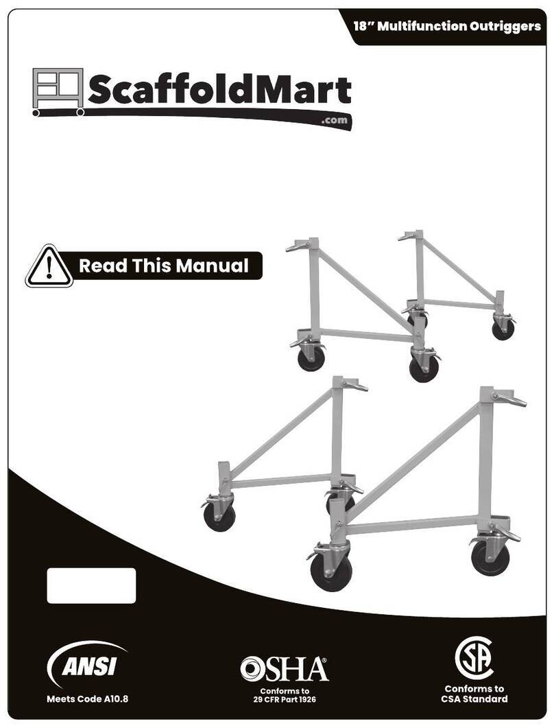 ScaffoldMart MFOUTR18A Installation and operating manual