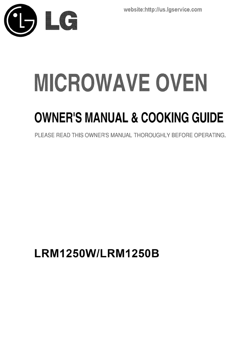LG LRM1250W Owner's manual & cooking guide