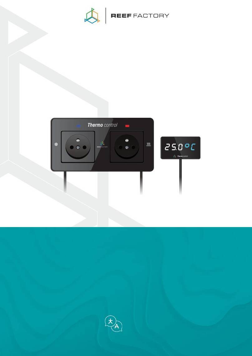 Reef Factory Thermo control User manual