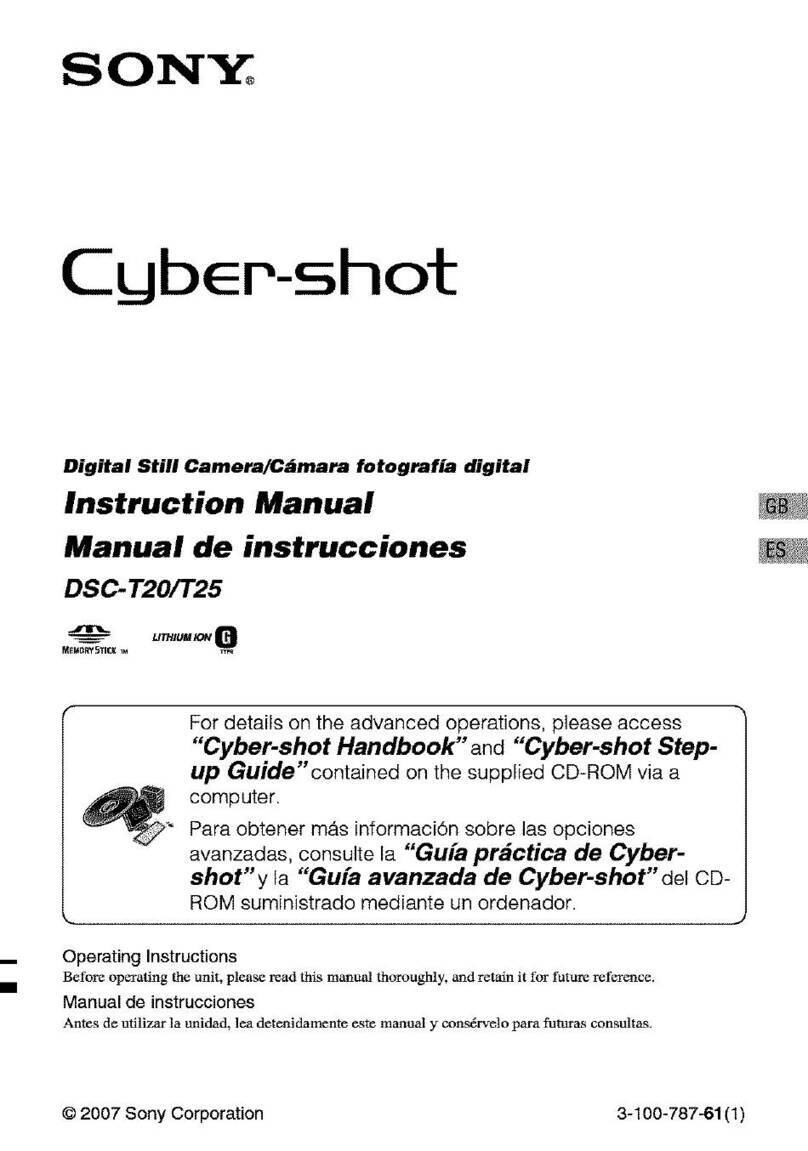 Sony Cyber-shot DSC-T20 User manual