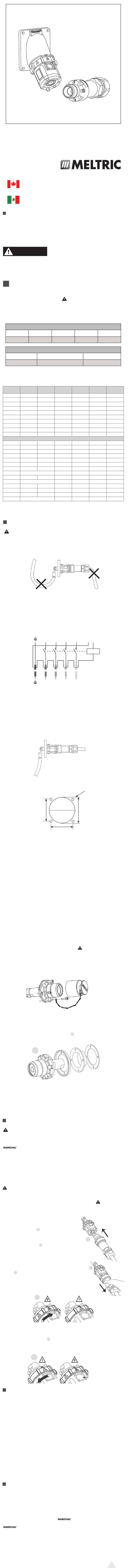 Marechal Electric MELTRIC SP Series operating instructions