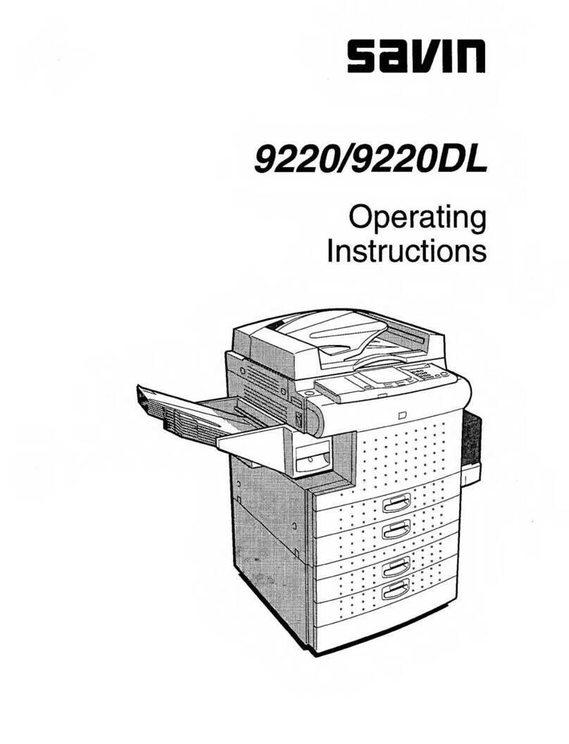 Savin 9220 User manual