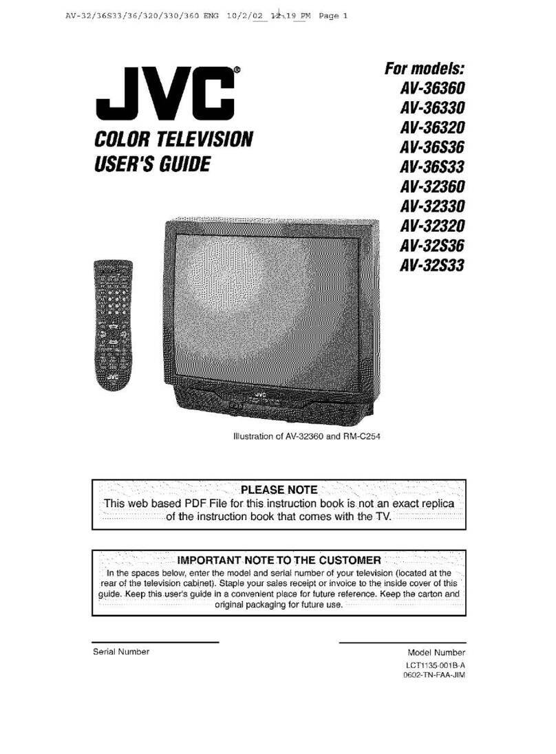 JVC AV-36360 User manual JVC AV-36360 User manual