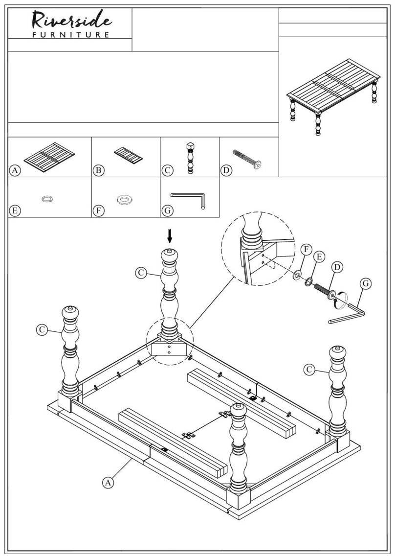 Riverside Furniture Aberdeen 21250 Assembly instructions