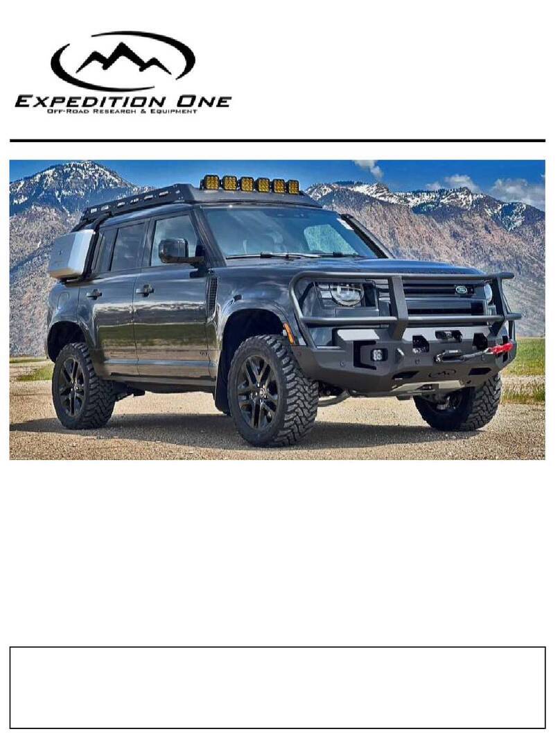 Expedition One EXP911 install guide