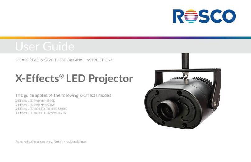 Rosco X-Effects LED Projector RGBW user guide