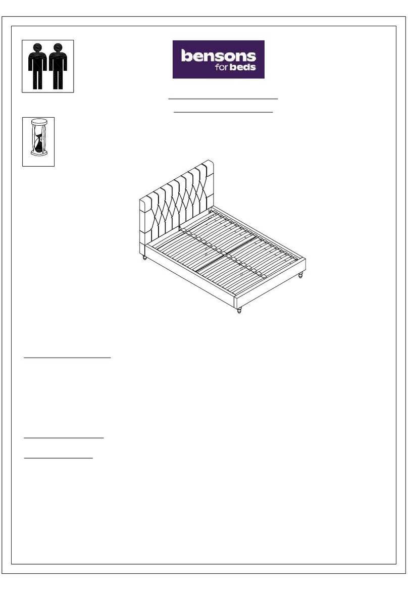 Bensons for Beds Sandra STK778201 Sandra STK778204 Assembly instructions