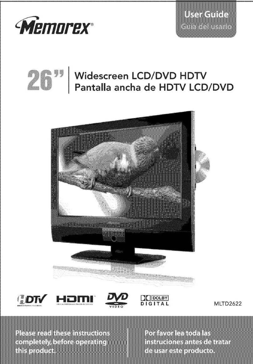 Memorex MLTD2622 - 26" LCD TV User manual Memorex MLTD2622 - 26" LCD TV User manual