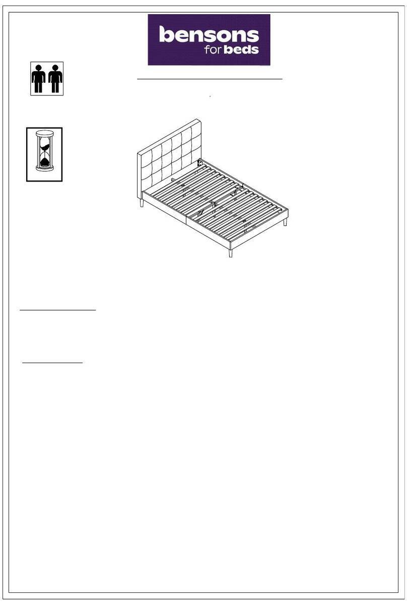 Bensons for Beds HATTIE STK799801 User manual Bensons for Beds HATTIE STK799801 User manual