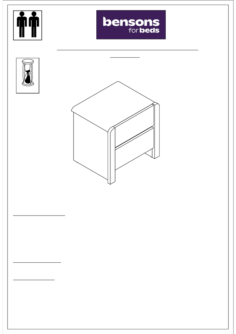 Bensons for Beds HIP HOP STK268006 Assembly instructions