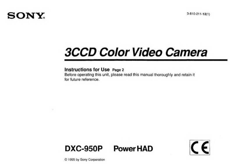 Sony DXC-950P Instructions for use