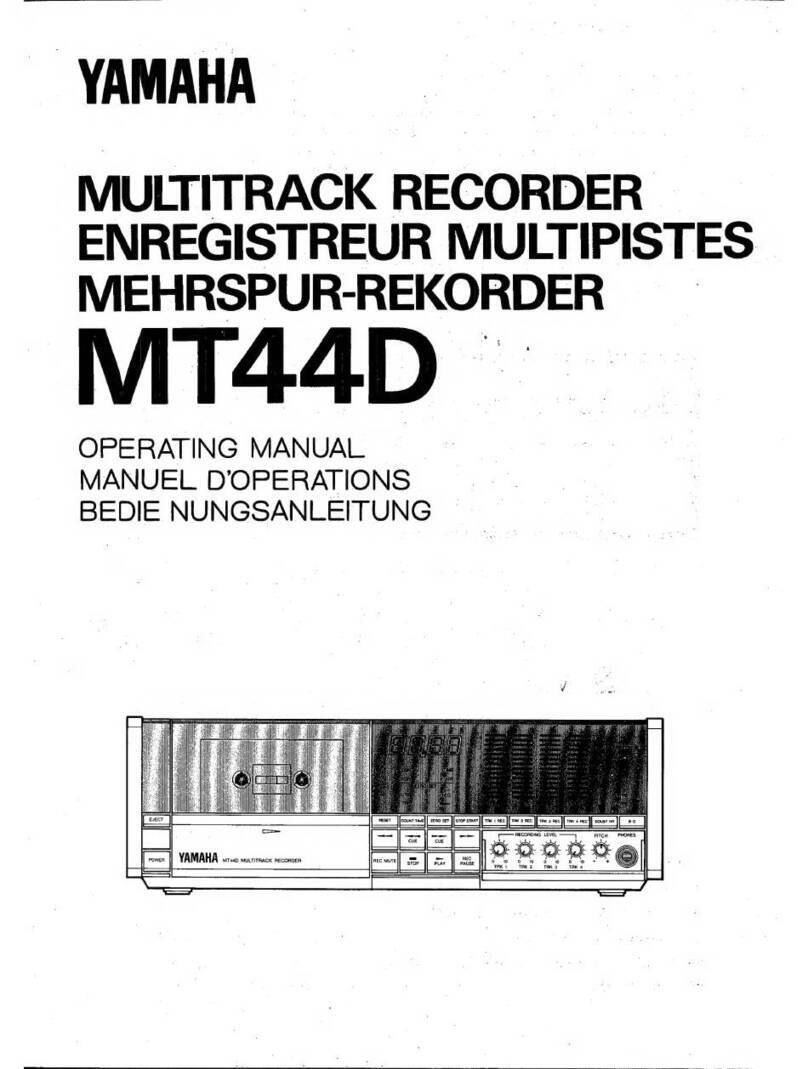 Yamaha MT44D User manual