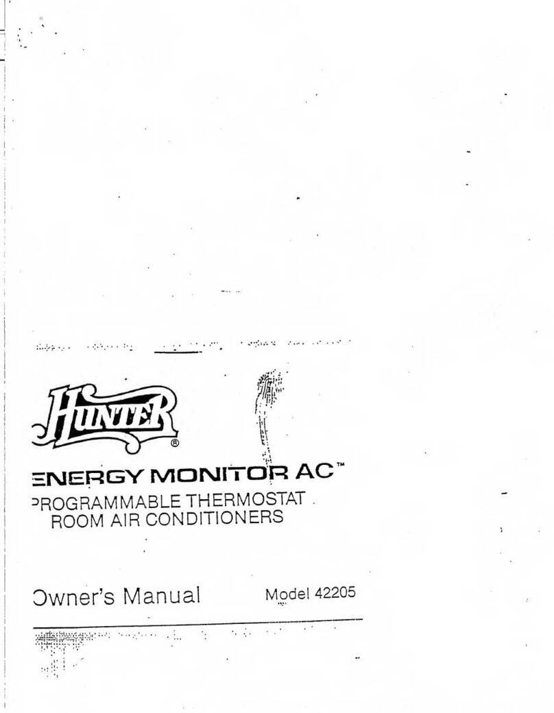 Hunter Energy Monitor AC 42205 User manual
