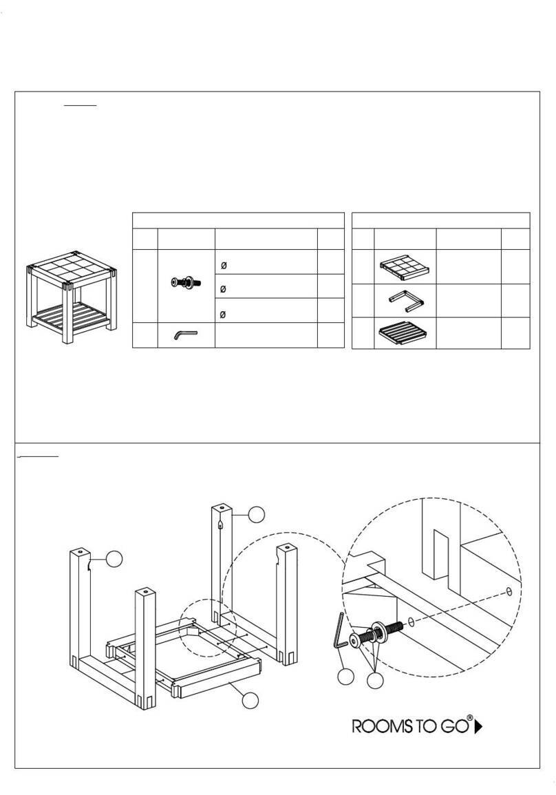 ROOMS TO GO MIYO 92321-2 Assembly instructions ROOMS TO GO MIYO 92321-2 Assembly instructions
