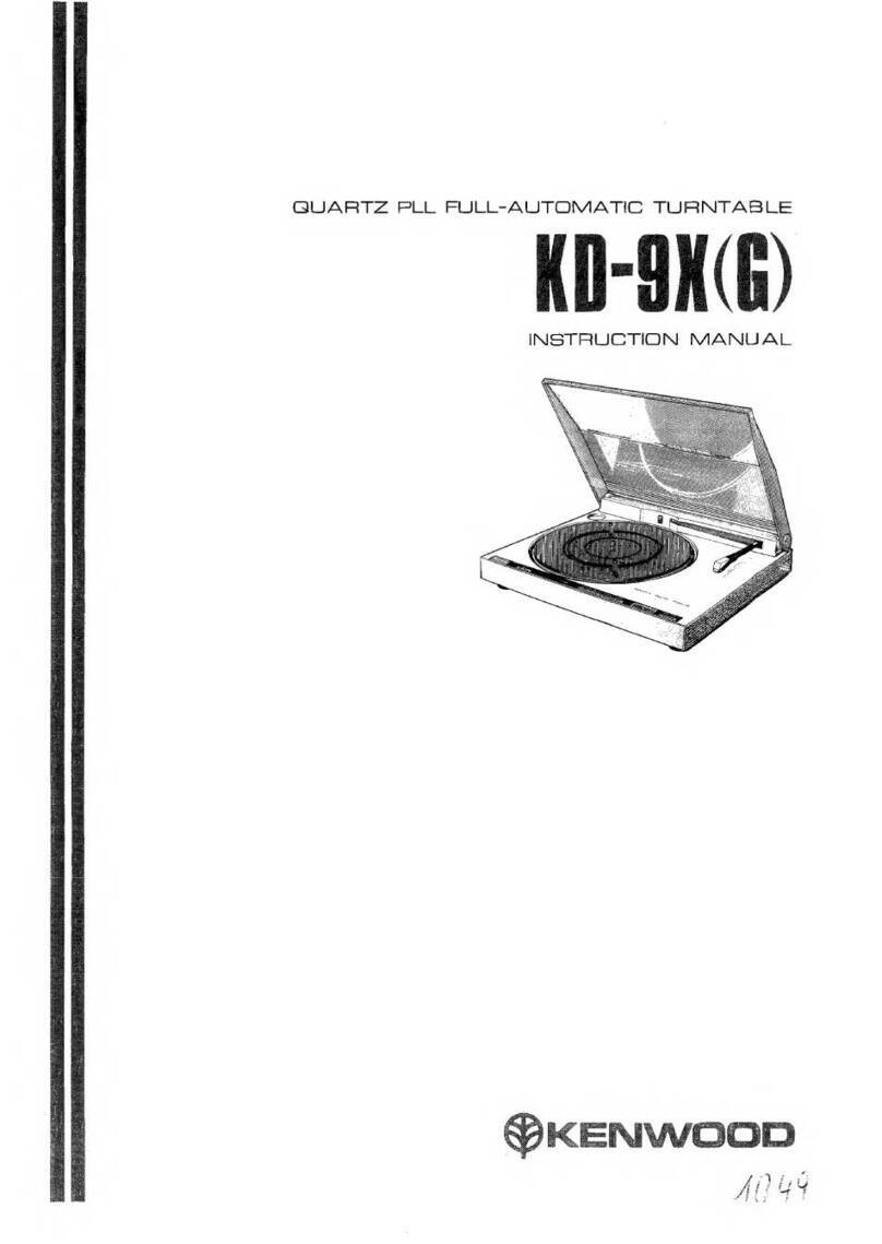 Kenwood KD-9X User manual