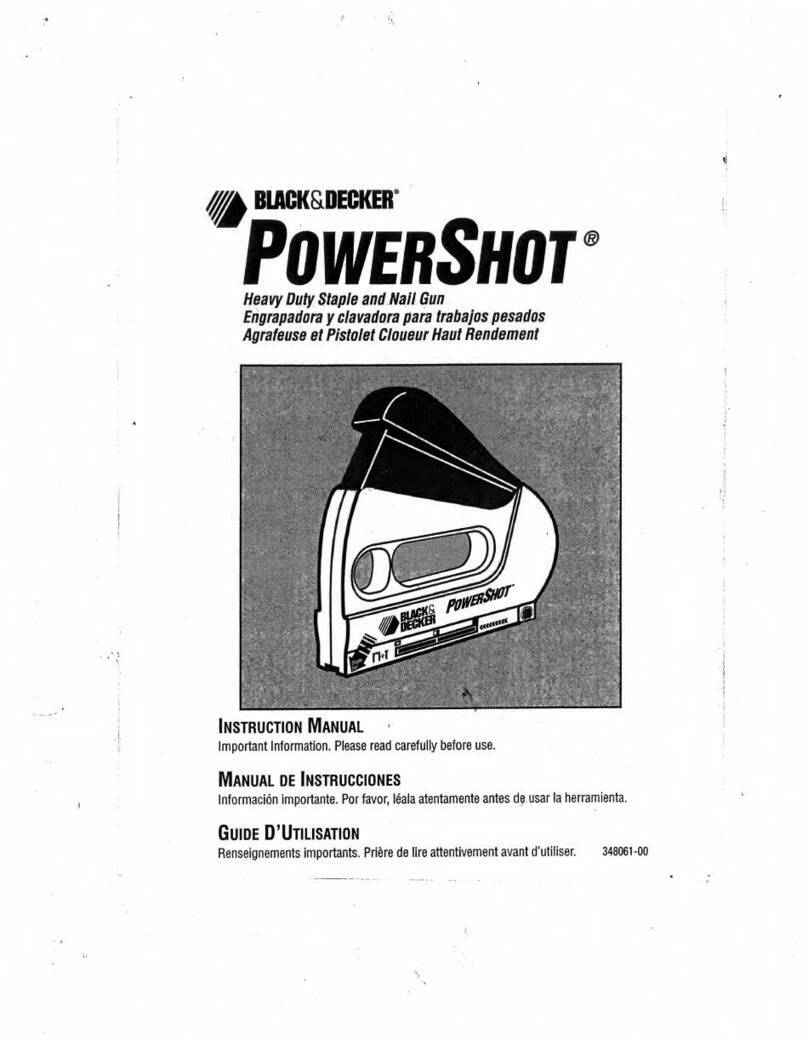 Black & Decker POWERSHOT instruction manual