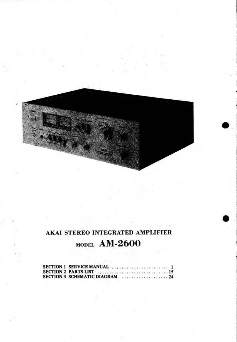 Akai AM-2600 User manual