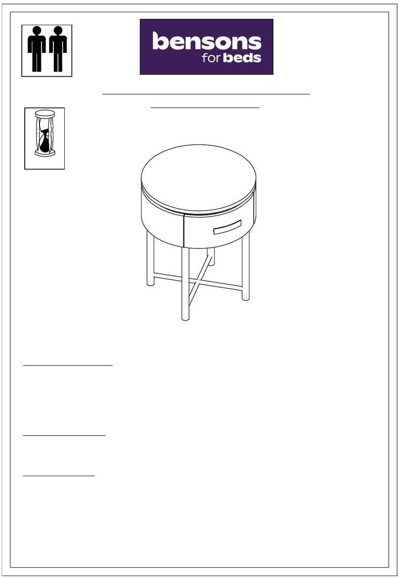 Bensons for Beds CAMILO STK777701 User manual Bensons for Beds CAMILO STK777701 User manual