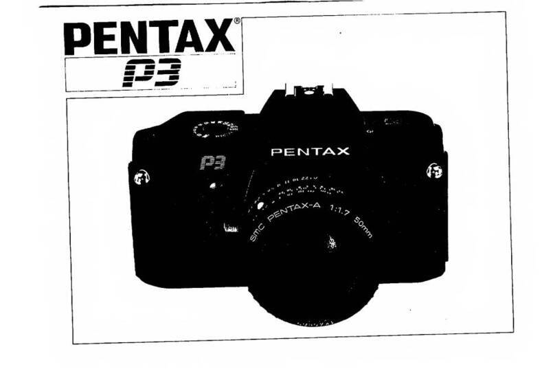Pentax P3 instruction manual