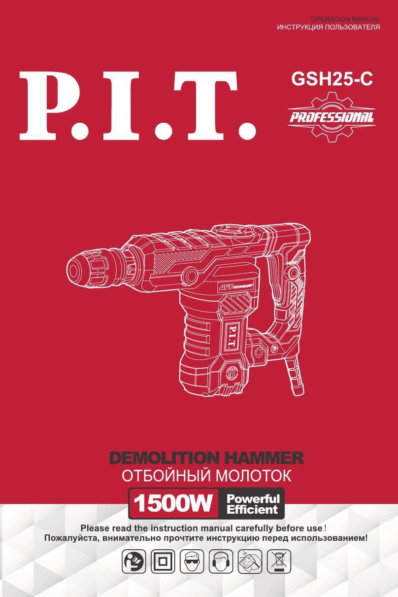 P.I.T. PROFESSIONAL GSH25-C Operation manual