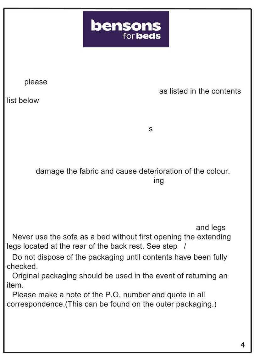 Bensons for Beds ALEXA STK798602 Assembly instructions Bensons for Beds ALEXA STK798602 Assembly instructions