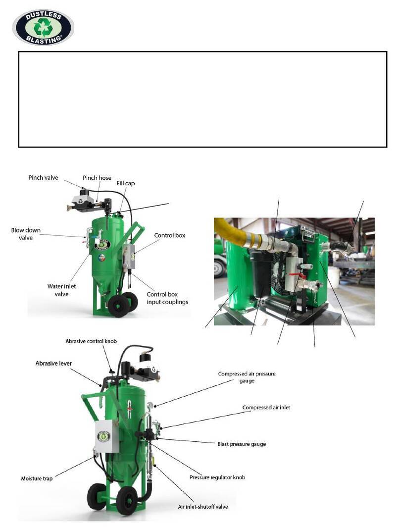 DUSTLESS BLASTING DB350 Mobile XS User manual