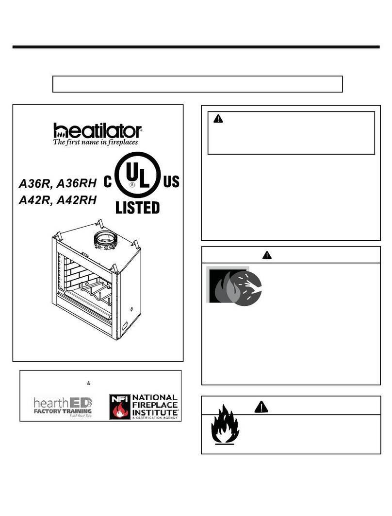 Heatilator A36R owner's manual