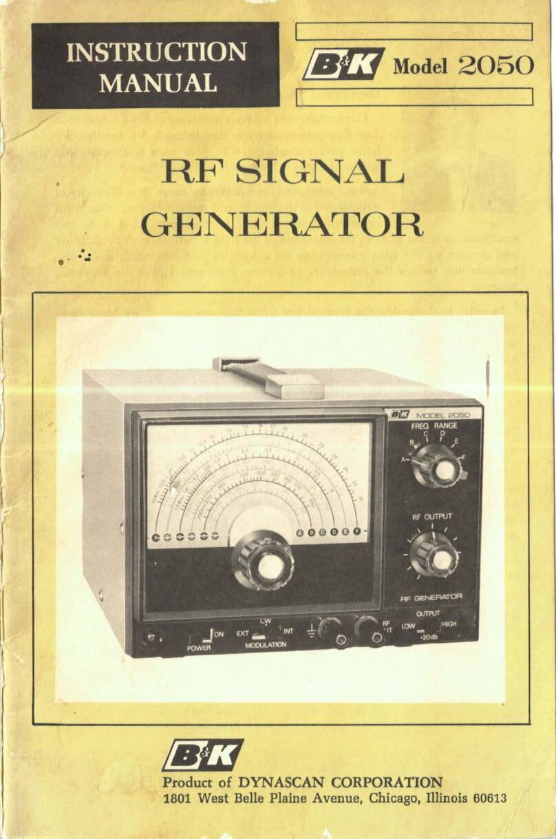 Dynascan B&K 2050 instruction manual