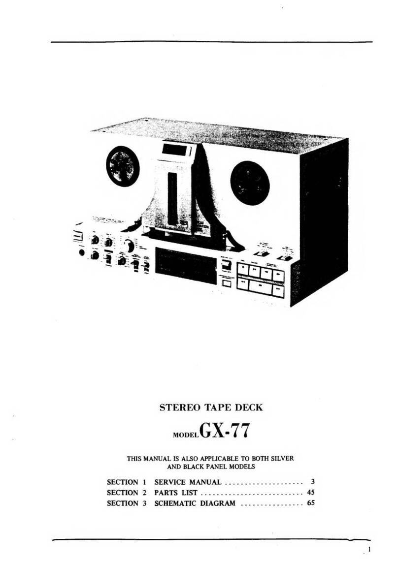 Akai GX-77 User manual