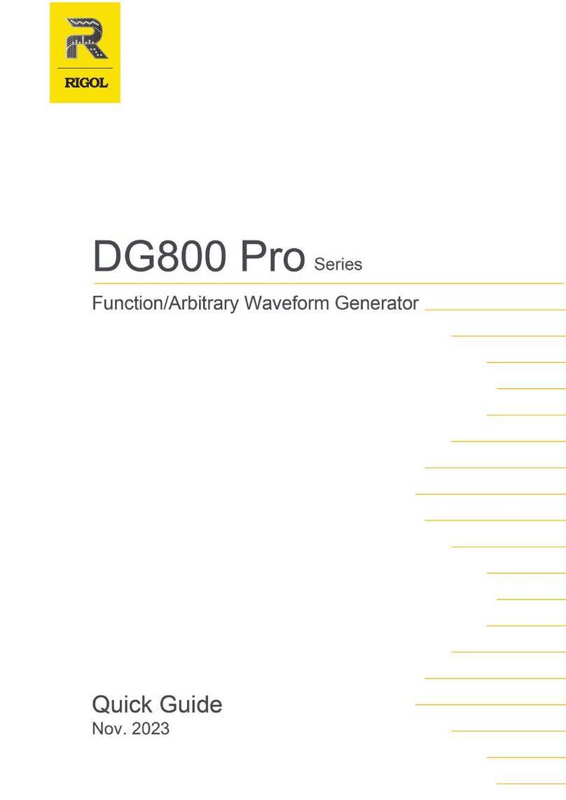 Rigol DG800 Pro Series quick guide