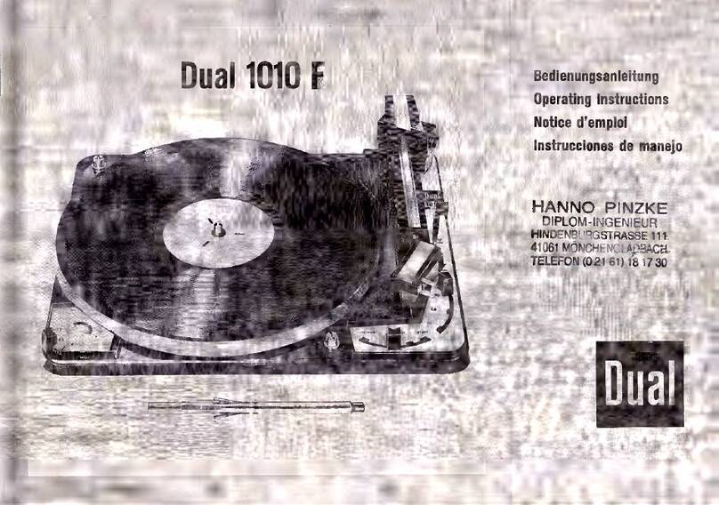 Dual 1010 F User manual