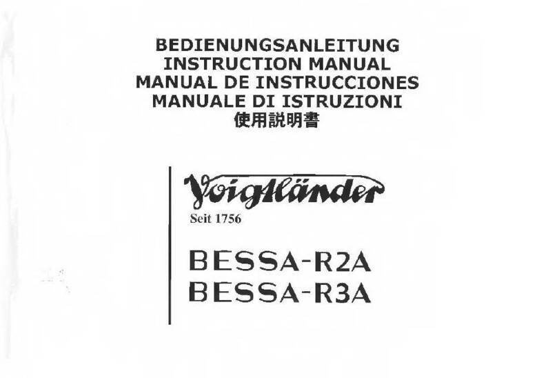 VOIGTLANDER BESSA-R2A User manual
