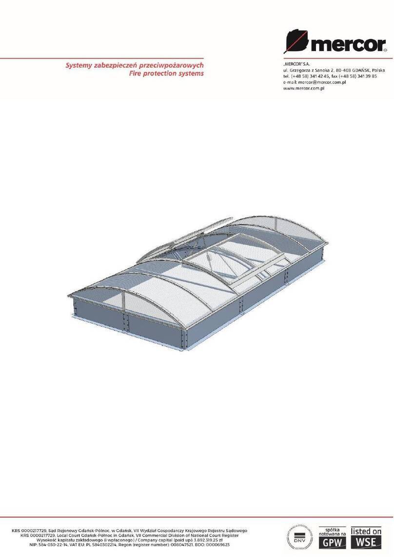 mercor MCR PROLIGHT installation manual