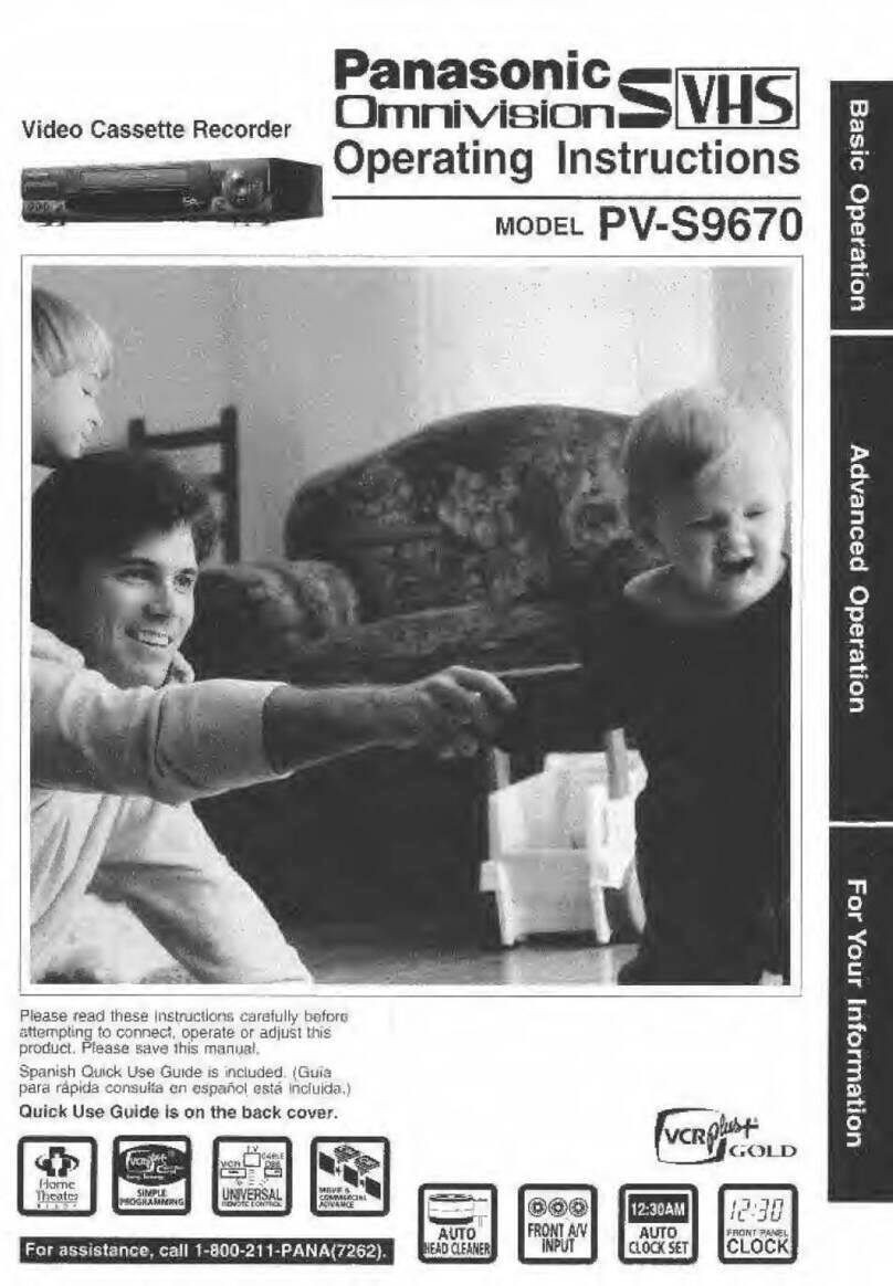 Panasonic Omnivision PV-S9670 User manual