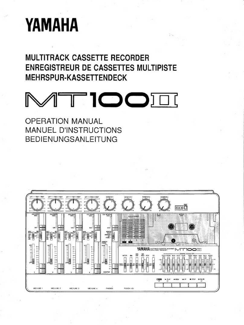 Yamaha MT100II User manual