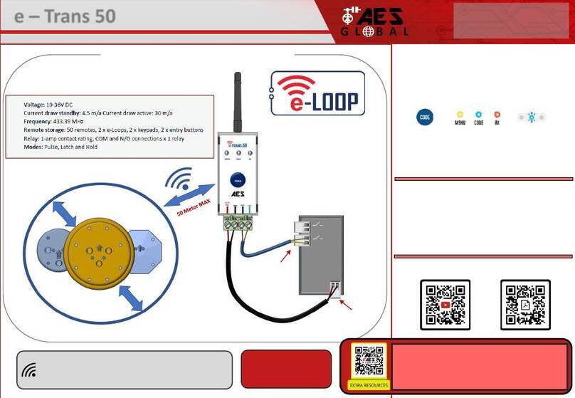 AES global e-Trans 50 quick start guide