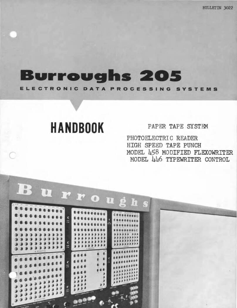 burroughs 205 Handbook